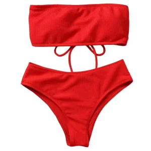 1 Set Lady Swimwear Soft Padded Bra Bathing Suit Split Bikini Summer Women Bathing Suit Women Clothes