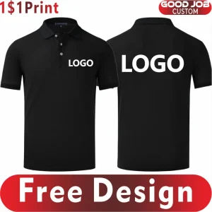 100% Cotton Lapel Polo Custom Logo Business Men And Women Short Sleeve Polo Embroidery Company Brand Quality Tops Print Design